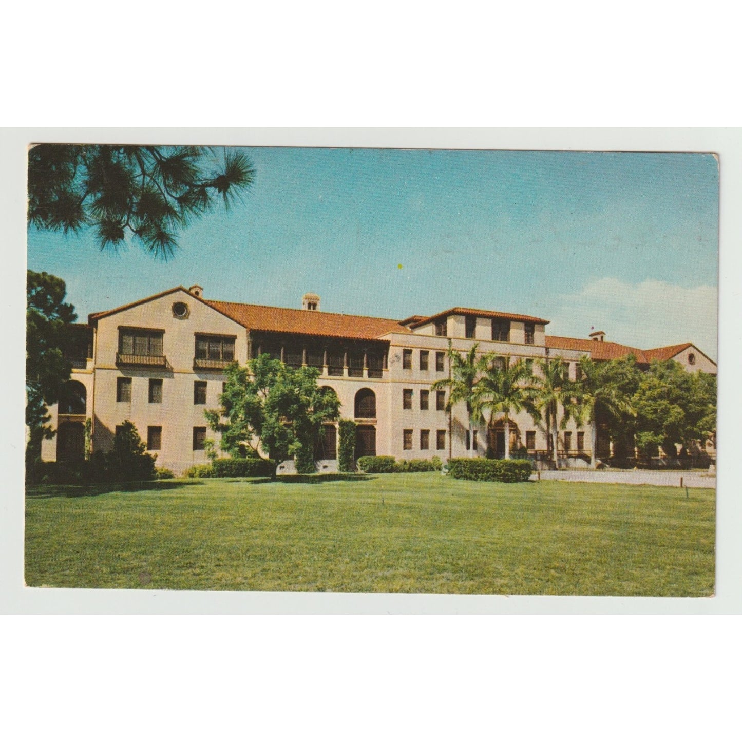 Bay Pines FL Florida Veterans Administration Center 1950s Chrome Postcard