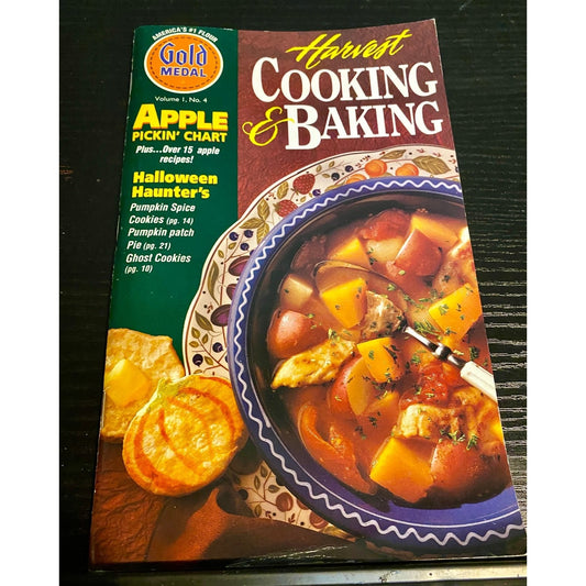 Gold Medal Flour 1994 Harvest Cooking & Baking  Vintage Cookbook Recipes Booklet