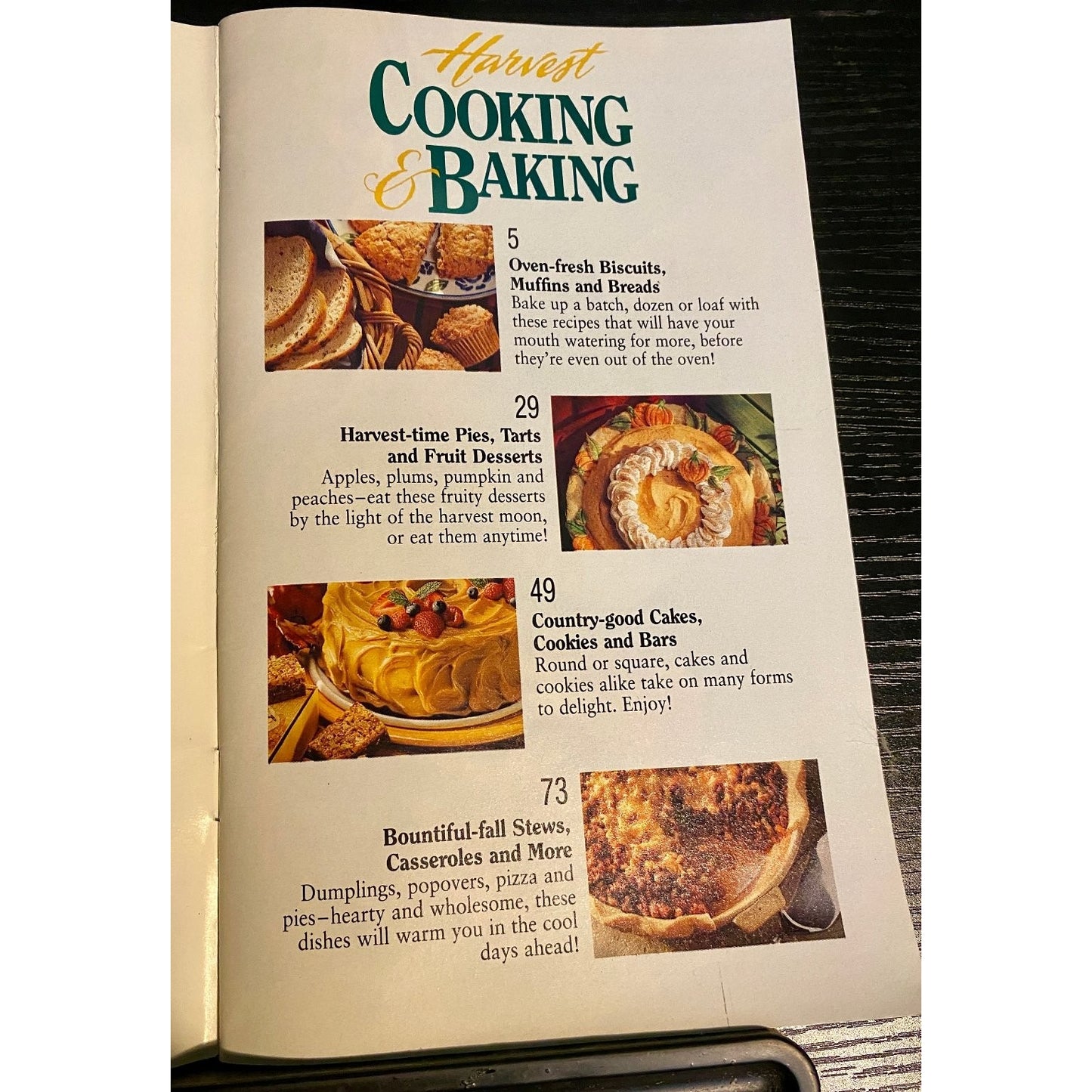 Gold Medal Flour 1994 Harvest Cooking & Baking  Vintage Cookbook Recipes Booklet
