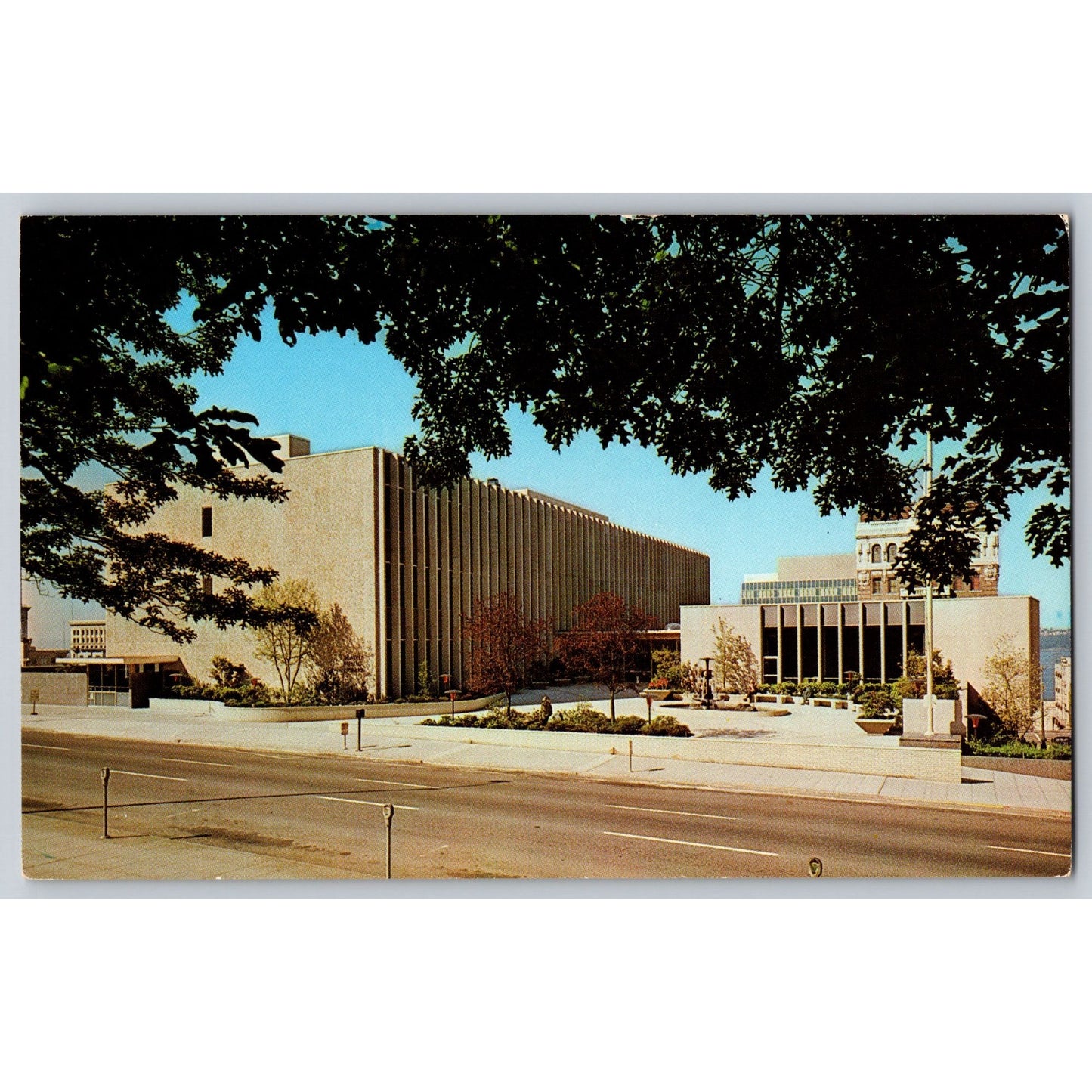 Seattle WA Washington Public Library 1960s Chrome Postcard Unused Ellis Post Co