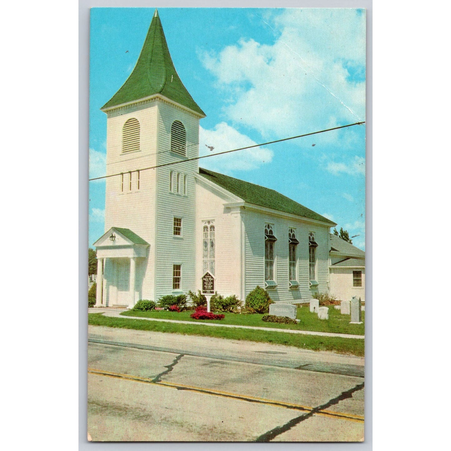 Ocean View NJ New Jersey Calvary Baptist Church Chrome Postcard Dexter