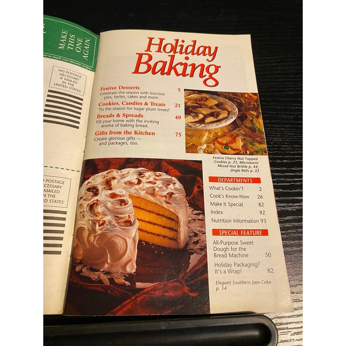 Pillsbury Classic Cookbook Booklet Nov 1996 Holiday Baking Recipes