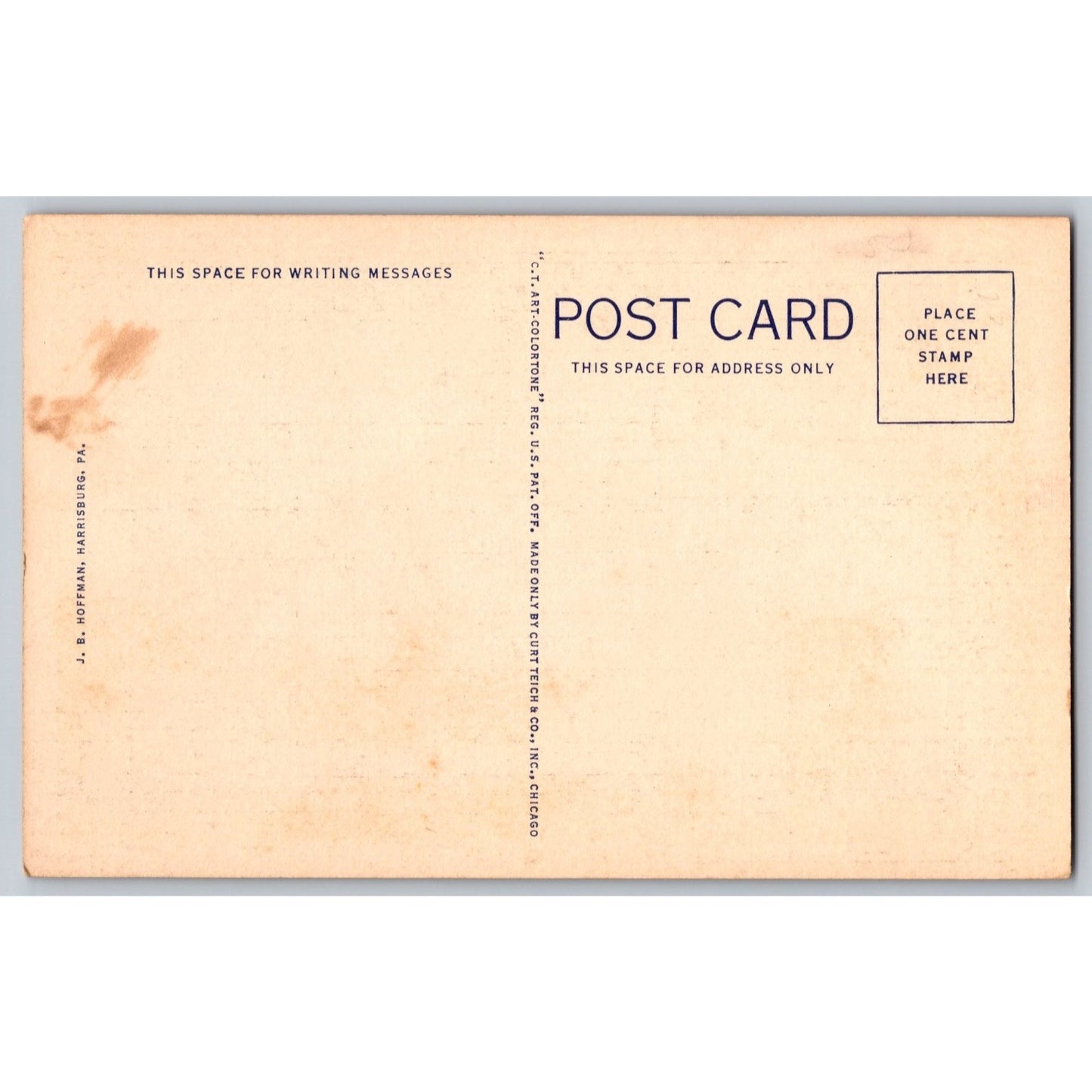 Harrisburg PA Pennsylvania House of Representatives State White Border Postcard