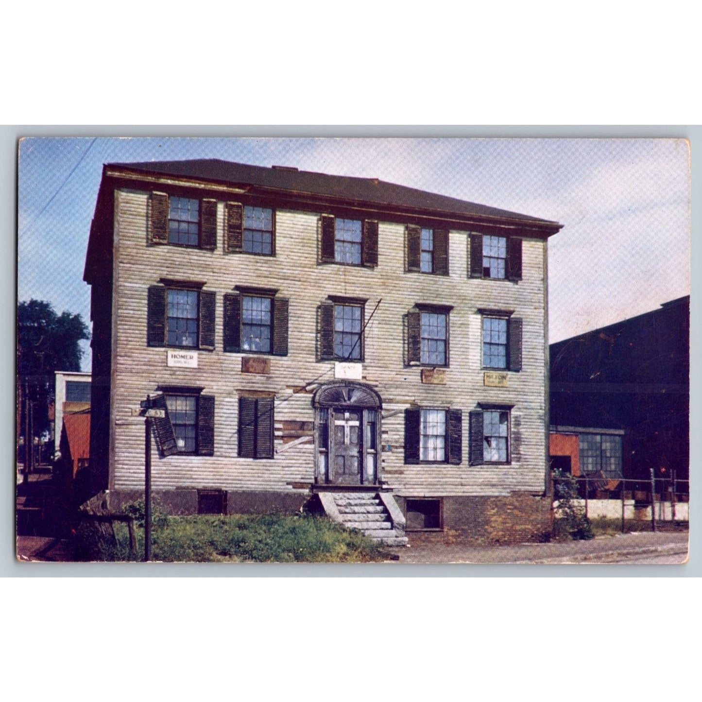 Portland ME Maine Birthplace of Henry Wadsworth Longfellow Chrome Postcard