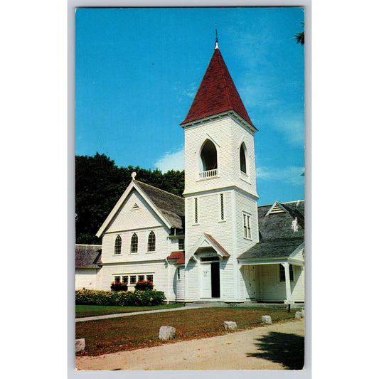 North Conway NH New Hampshire Congregational Church Chrome Postcard Bromley & Co