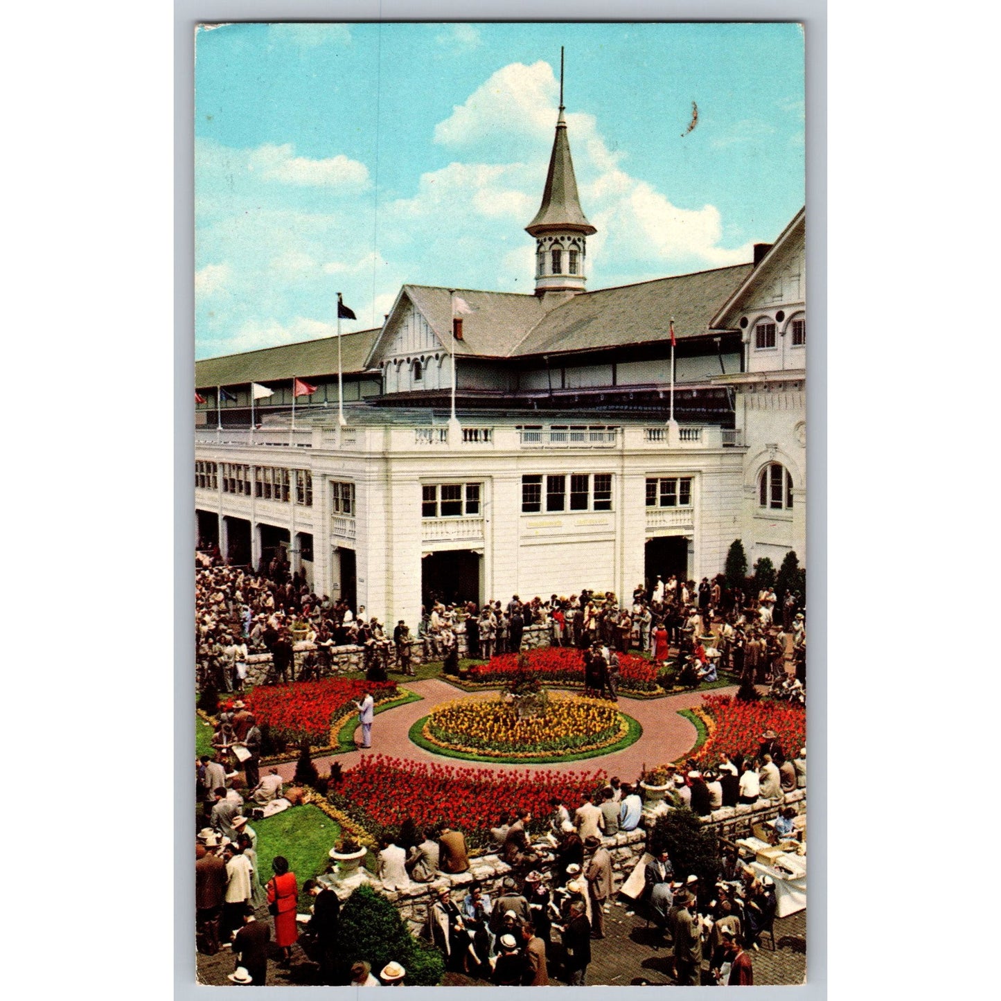 Louisville KY Kentucky Churchill Downs 1973 Chrome Postcard Used