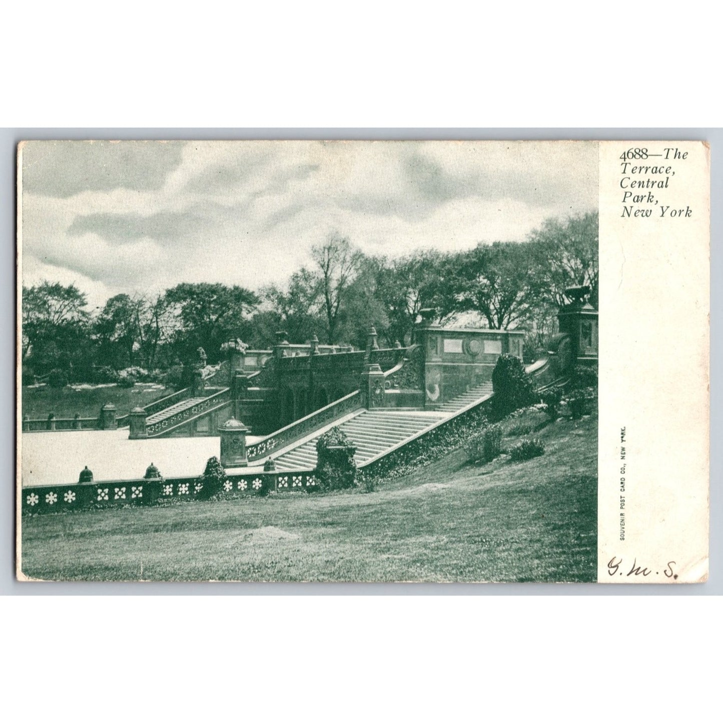 New York City NY Central Park Terrace Early 1900s Undivided Back Postcard