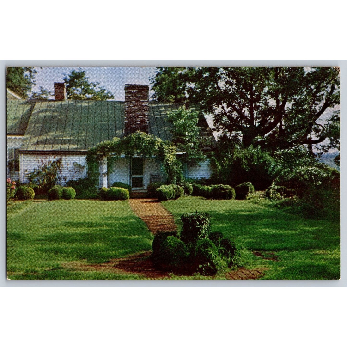 Charlottesville VA Virginia Ash Lawn Home of James Monroe Chrome Postcard Unused