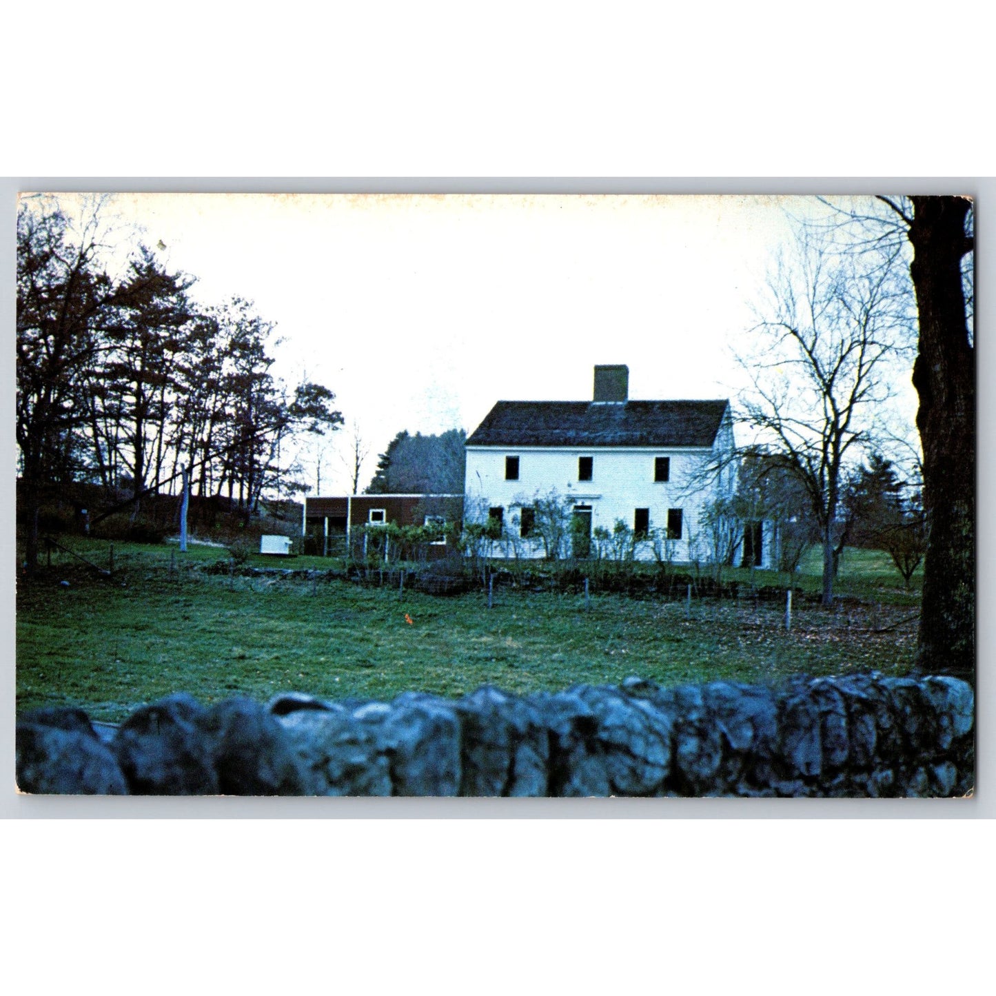 Haverhill MA Massachusetts Birthplace James Greenleaf Whittier Chrome Postcard
