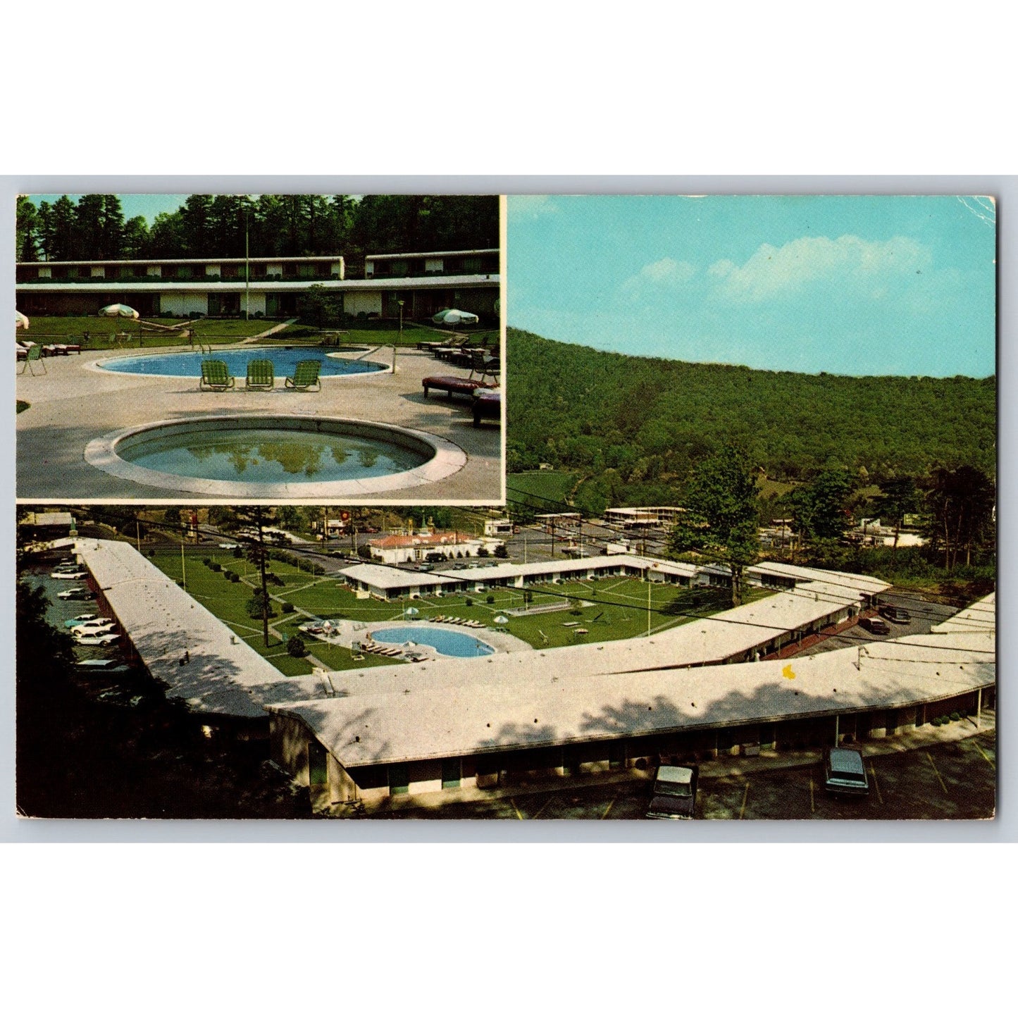 Asheville NC North Carolina Howard Johnson's Motor Lodge Hotel Chrome Postcard
