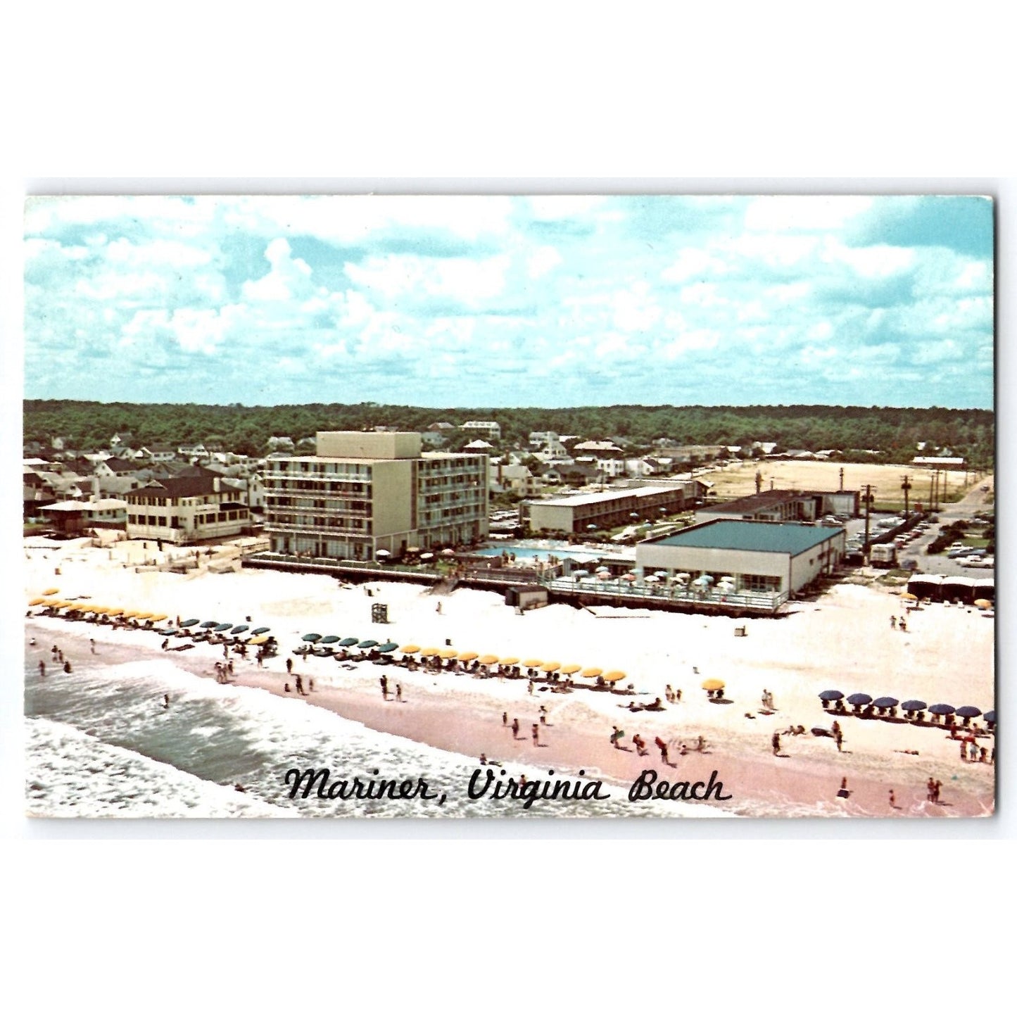 Virginia Beach VA Mariner Resort Motor Inn Chrome Postcard Dexter Press