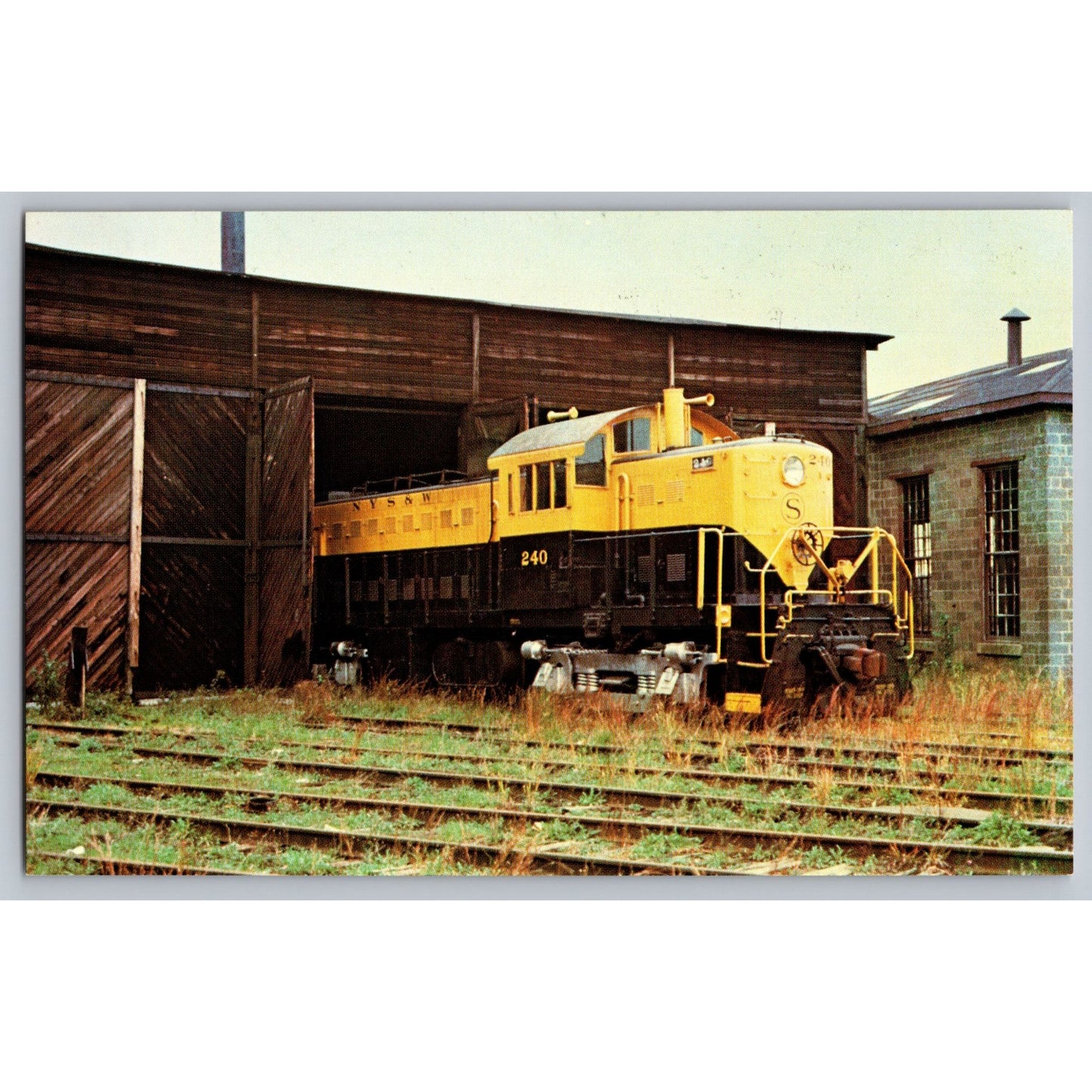 Little Ferry NJ New York Susquehanna & Western Railroad Alco RS-1 #240 Postcard