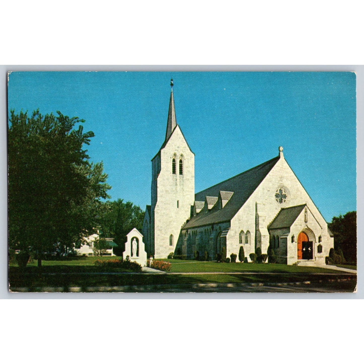 Rutland VT Vermont Church of Christ the King Church Chrome Postcard Warner