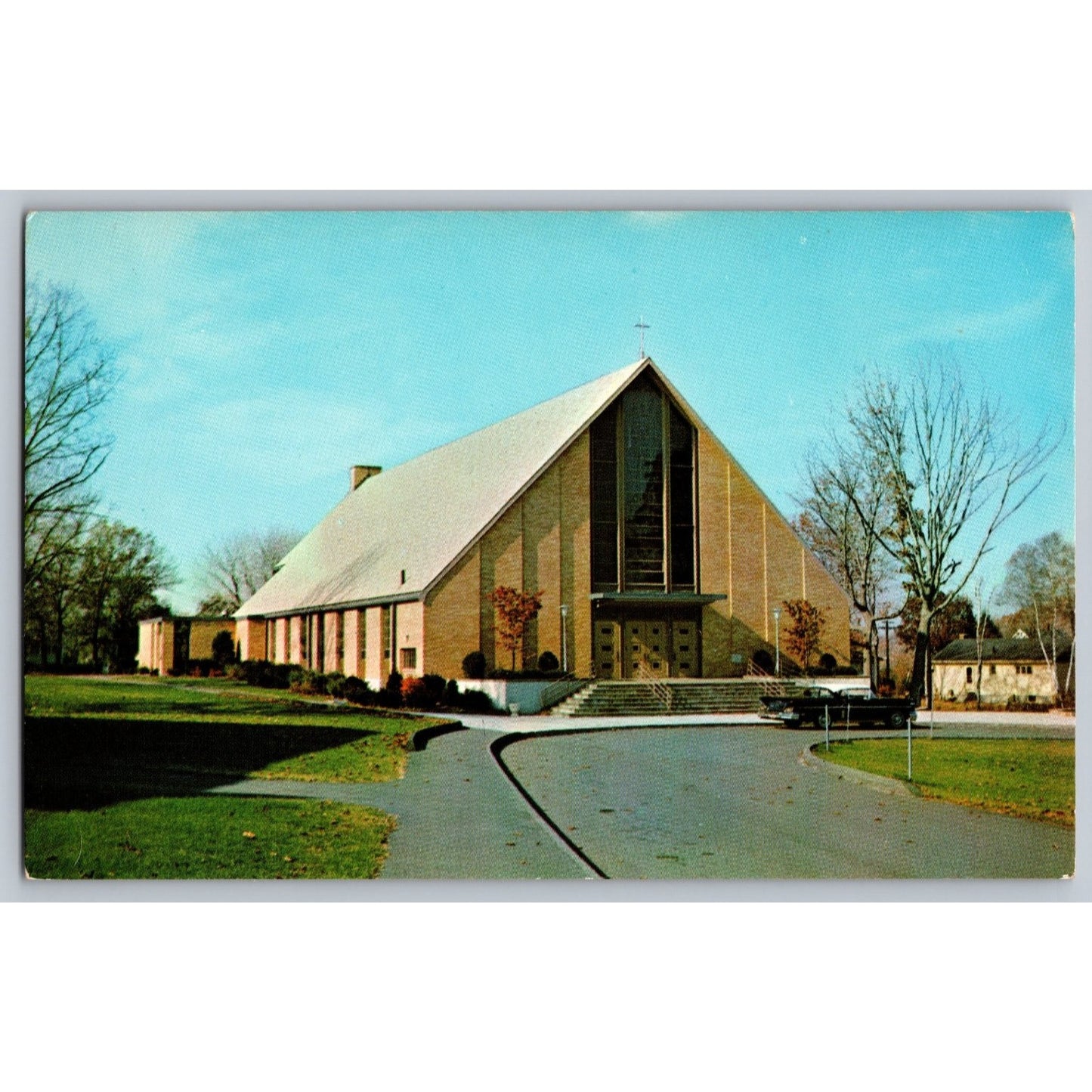Wakefield MA Massachusetts St Florence's Roman Catholic Church Chrome Postcard