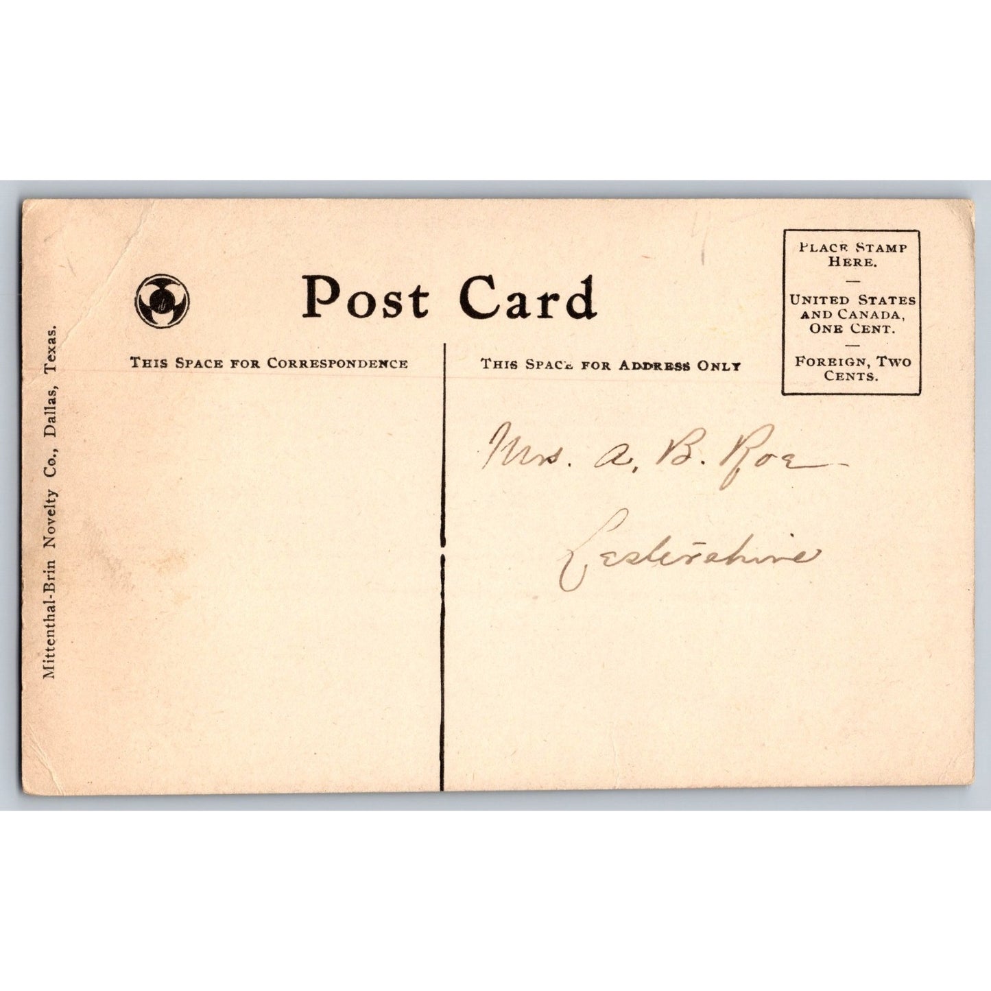 Dallas TX Texas Gaston Avenue Baptist Church Early 1900s Divided Back Postcard