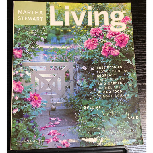 Martha Stewart Living Magazine #88 March 2001 Special Gardening Issue