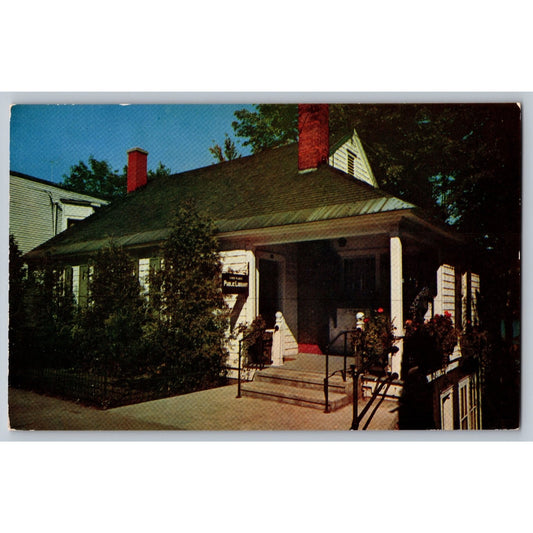Lake Placid NY New York Public Library Chrome Postcard Unused Lanks