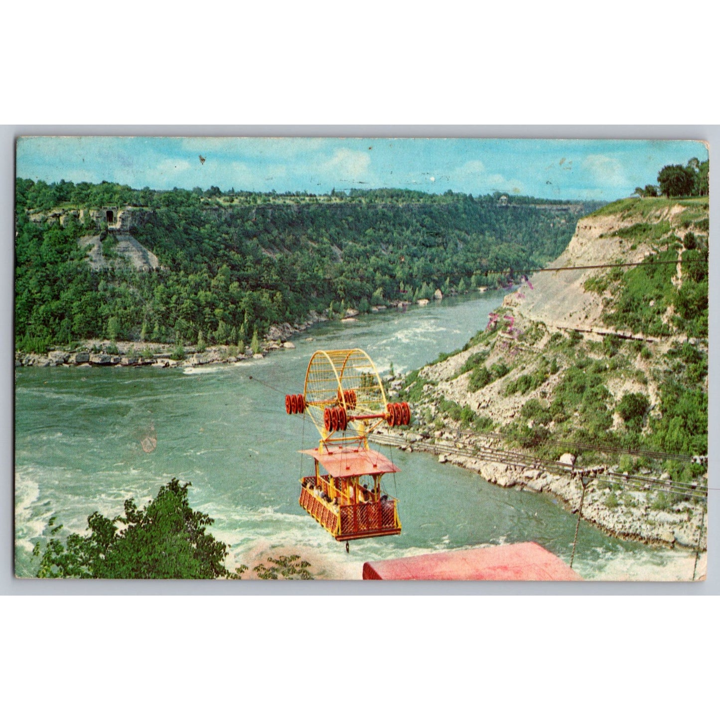 Niagara Falls NY New York Whirlpool Rapids Spanish Aero Car 1975 Postcard Used