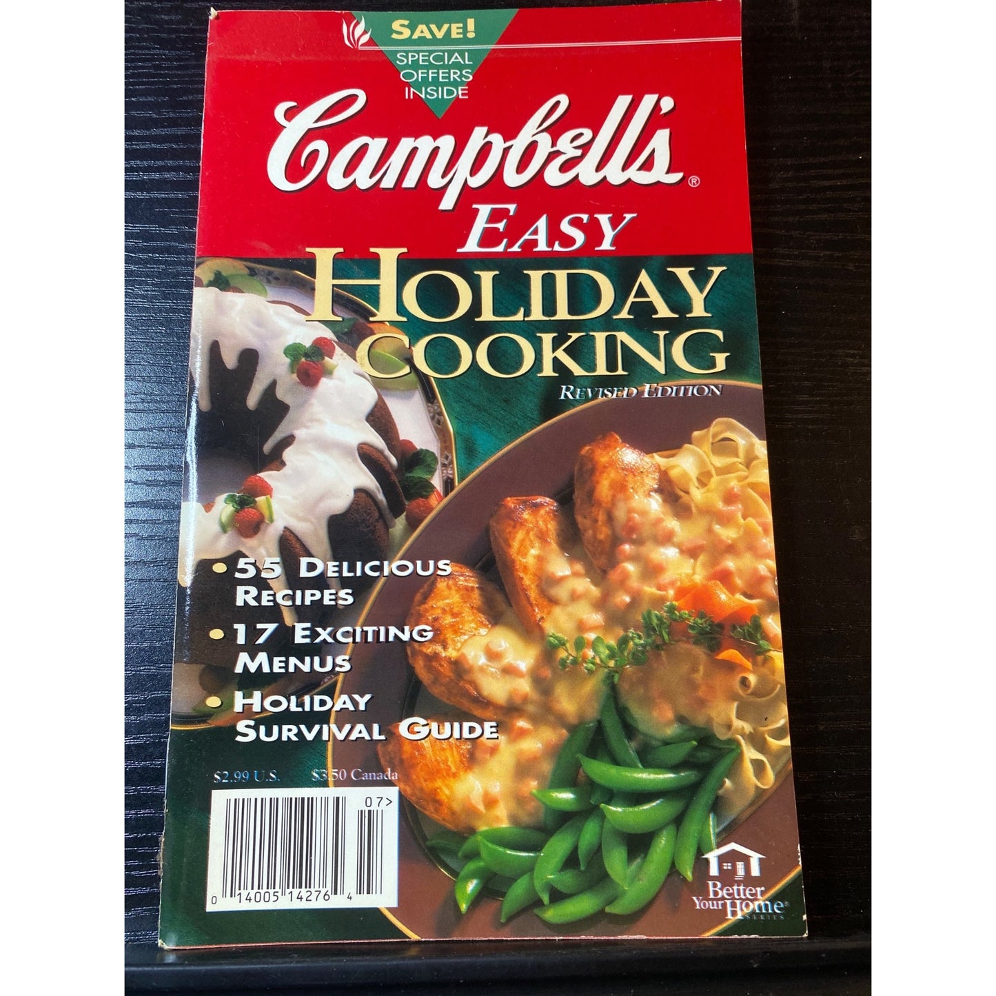 Campbells Easy Holiday Cooking 1997 Cookbook Booklet 55 Recipes 17 Menus