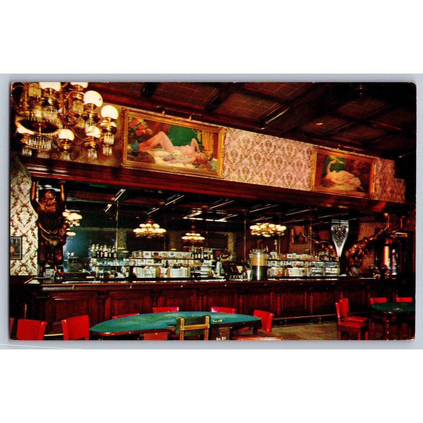 Las Vegas NV Nevada Million Dollar Golden Nugget Gambling Hall Saloon Postcard