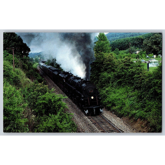 Swannanoa NC North Carolina Norfolk Western Steam Locomotive Train 1218 Postcard
