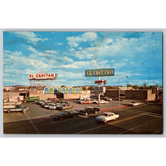 Hawthorne NV Nevada El Capitan Lodge Casino Motel 1960s Chrome Postcard