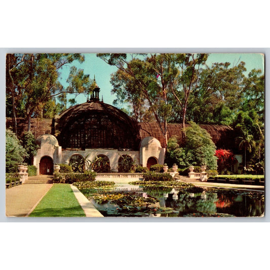 San Diego CA California Balboa Park Botanical Gardens Chrome Postcard Unused