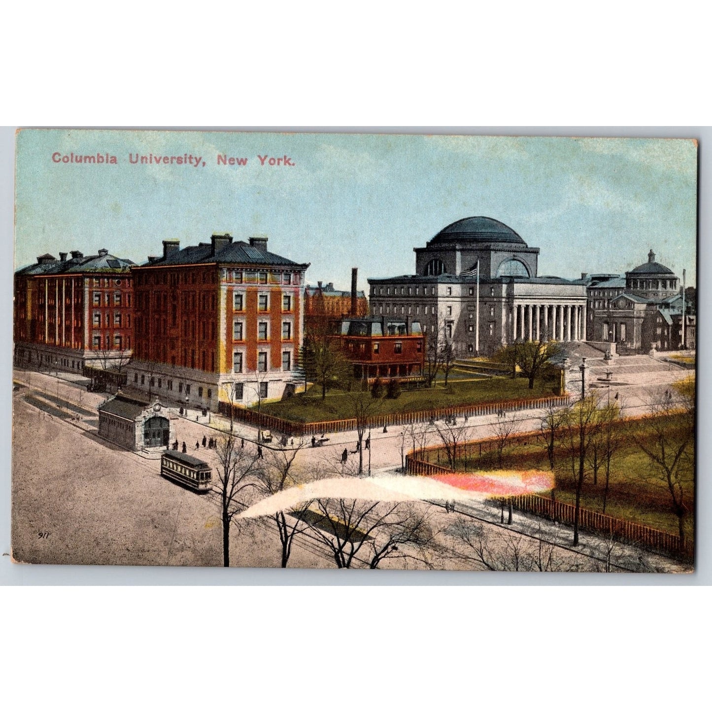 New York City NY Columbia University Early 1900s Divided Back Postcard Unused