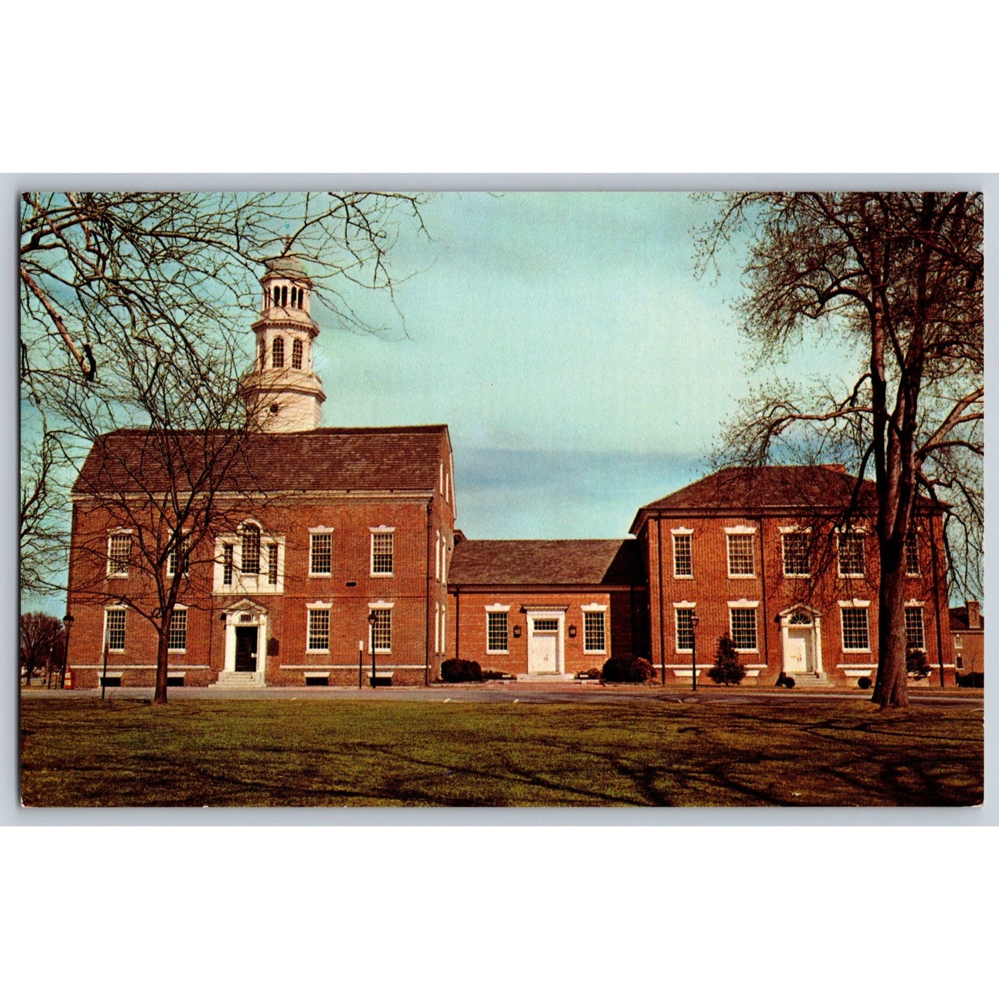 Dover DE Delaware Old State House Historic Building Chrome Postcard Dexter Press