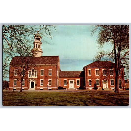 Dover DE Delaware Old State House Historic Building Chrome Postcard Dexter Press