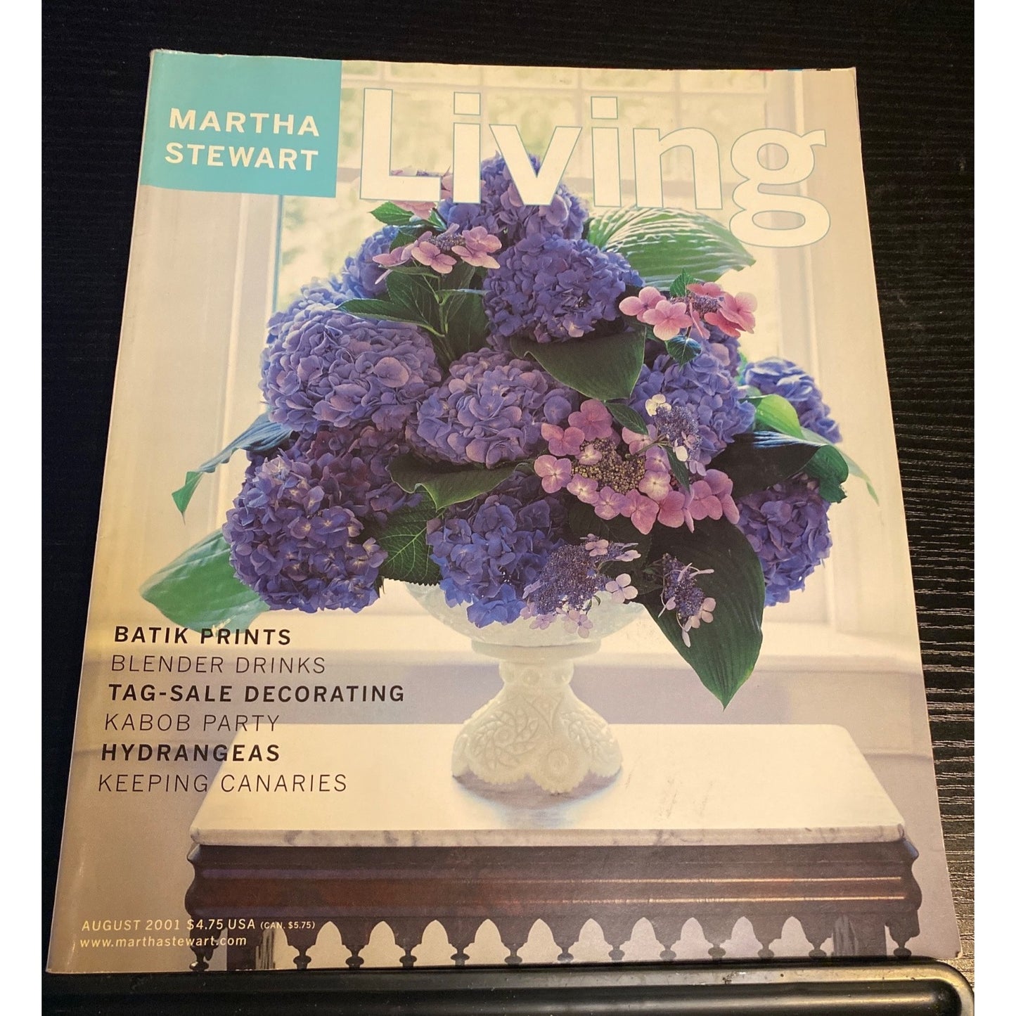 Martha Stewart Living Magazine #93 Aug 2001 Garden Recipes Crafts Entertaining