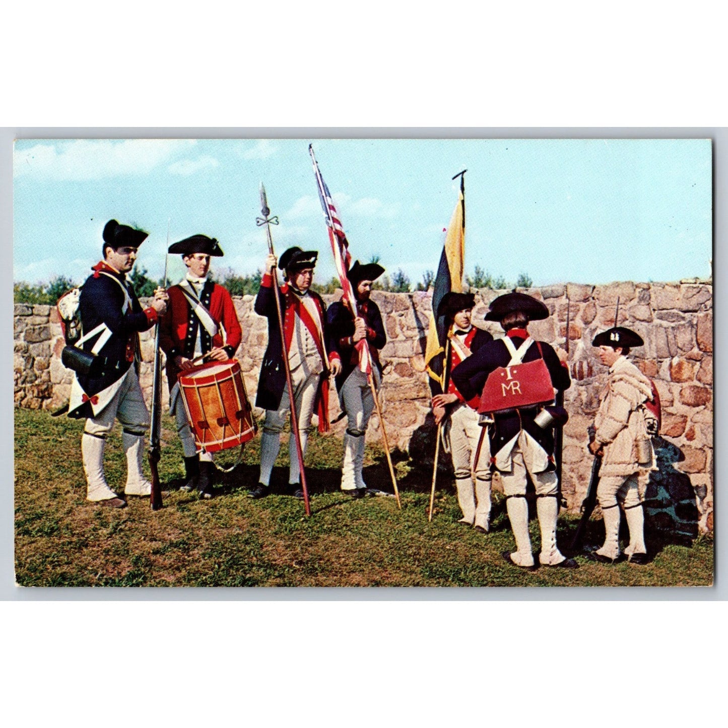 Fort Frederick MD Maryland First Regiment Official Headquarters Chrome Postcard