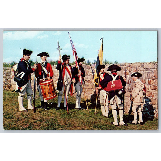 Fort Frederick MD Maryland First Regiment Official Headquarters Chrome Postcard