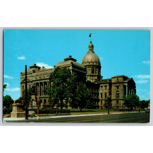 Indianapolis IN Indiana State Capitol Chrome Postcard Unused