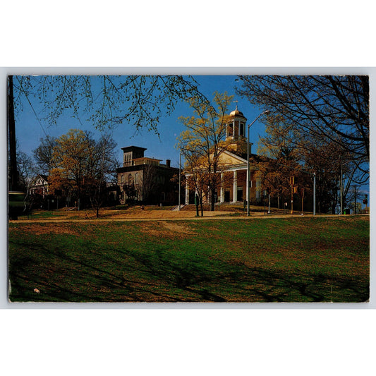 Amherst MA Massachusetts Amherst College Hall 1980s Chrome Postcard Used