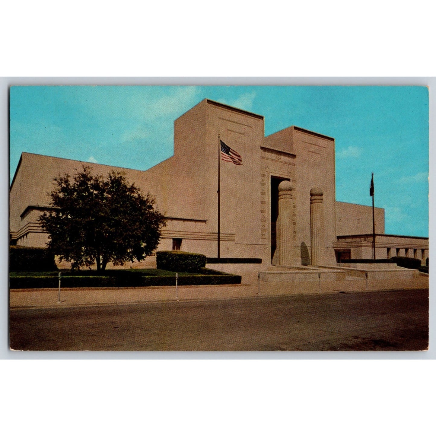 Waco TX Texas Grand Lodge of Texas Freemasons Masonic Lodge Chrome Postcard