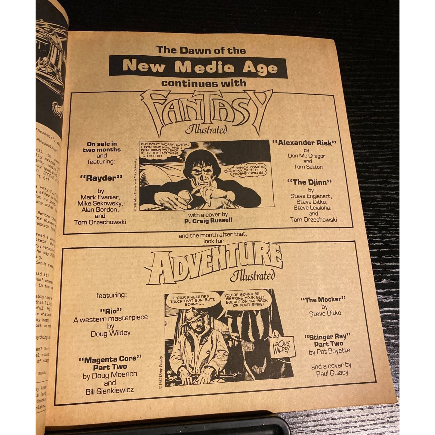 BEM Comic Book #38 Mills Myth and Magic 1980s