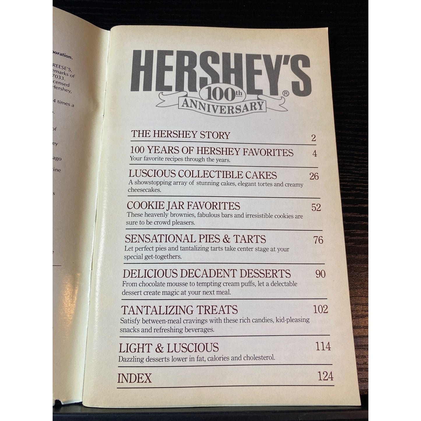 Hersheys 100th Anniversary Favorite Brand Name Recipes Cookbook Booklet Nov 1994