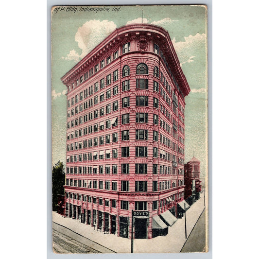 Indianapolis IN Indiana P Building Divided Postcard Unused WW Hixson Co