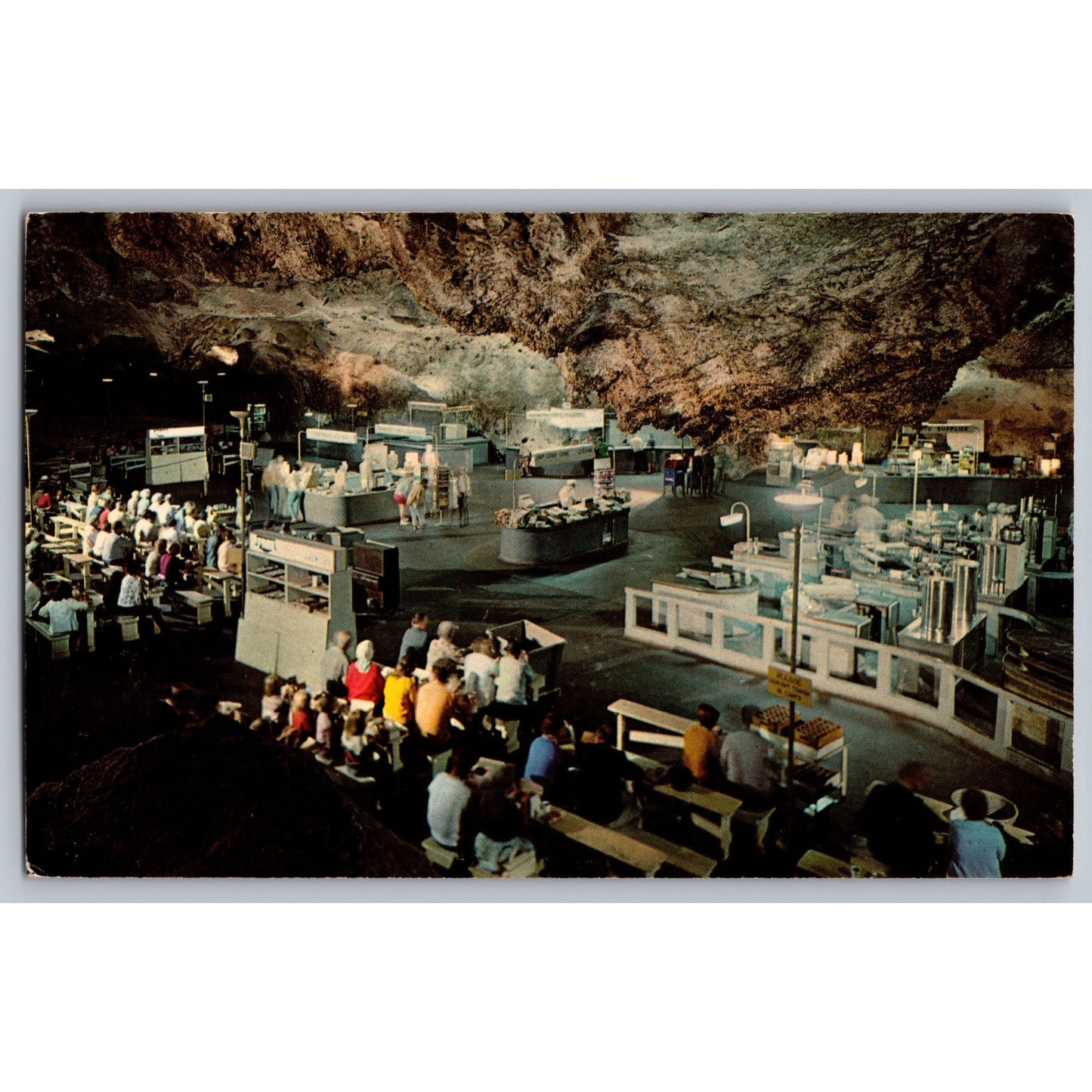 Carlsbad NM New Mexico Caverns National Park Underground Lunch Room Postcard