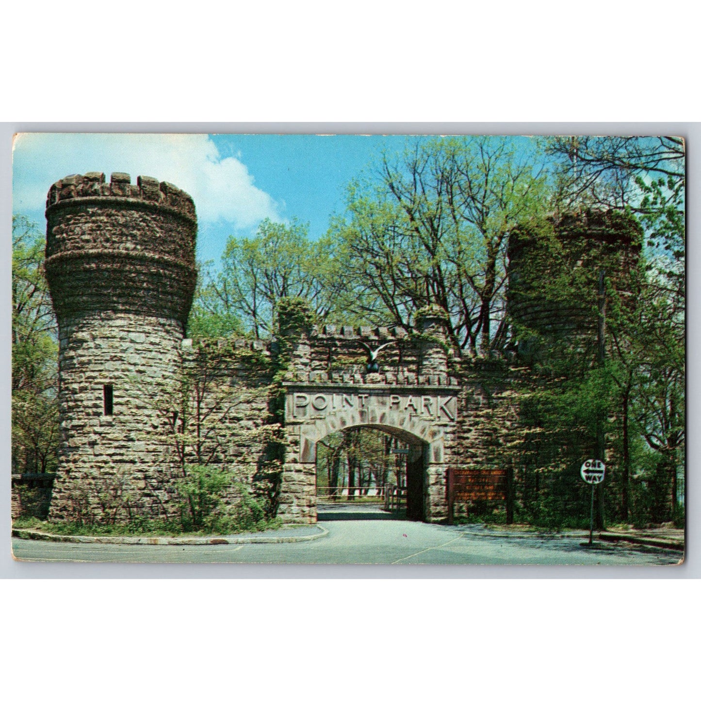 Chattanooga TN Tennessee Lookout Mountain Battle Above Clouds Point Park Postcard