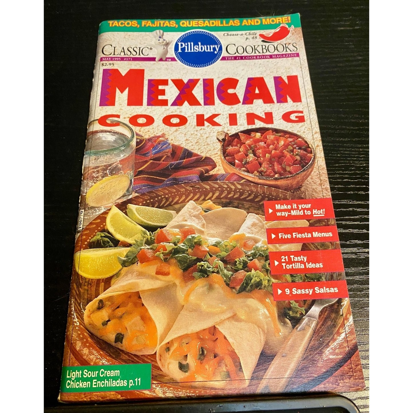 Pillsbury Classic Cookbook Booklet May 1995 #171 Recipes - Mexican Cooking