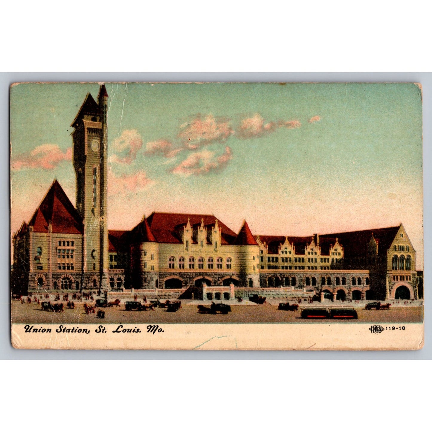 St Louis MO Missouri Union Station 1912 Divided Back Postcard Used