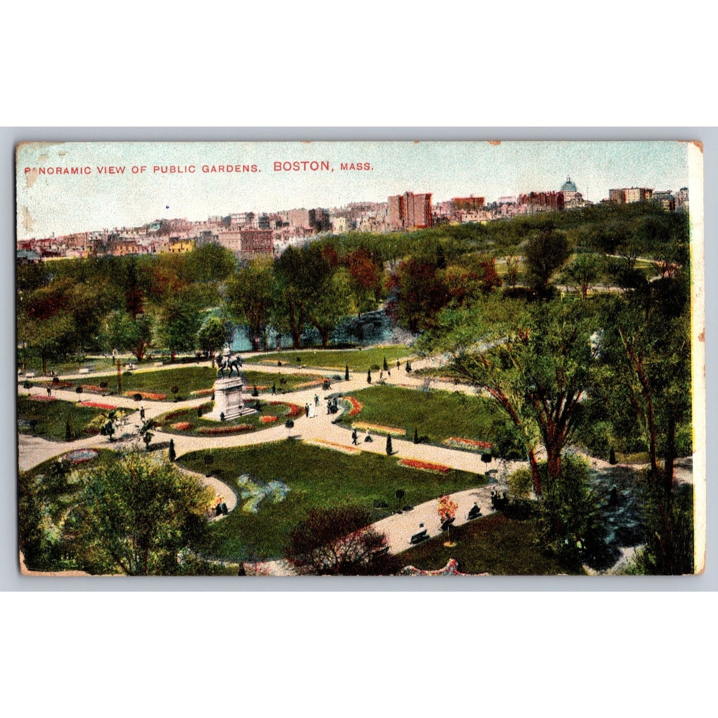 Boston MA Massachusetts Canoeing Along Charles River 1911 Divided Back Postcard