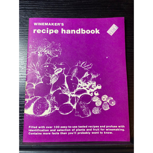 Winemakers Recipe Handbook 1976 Cookbook Booklet Raymond Massaccesi