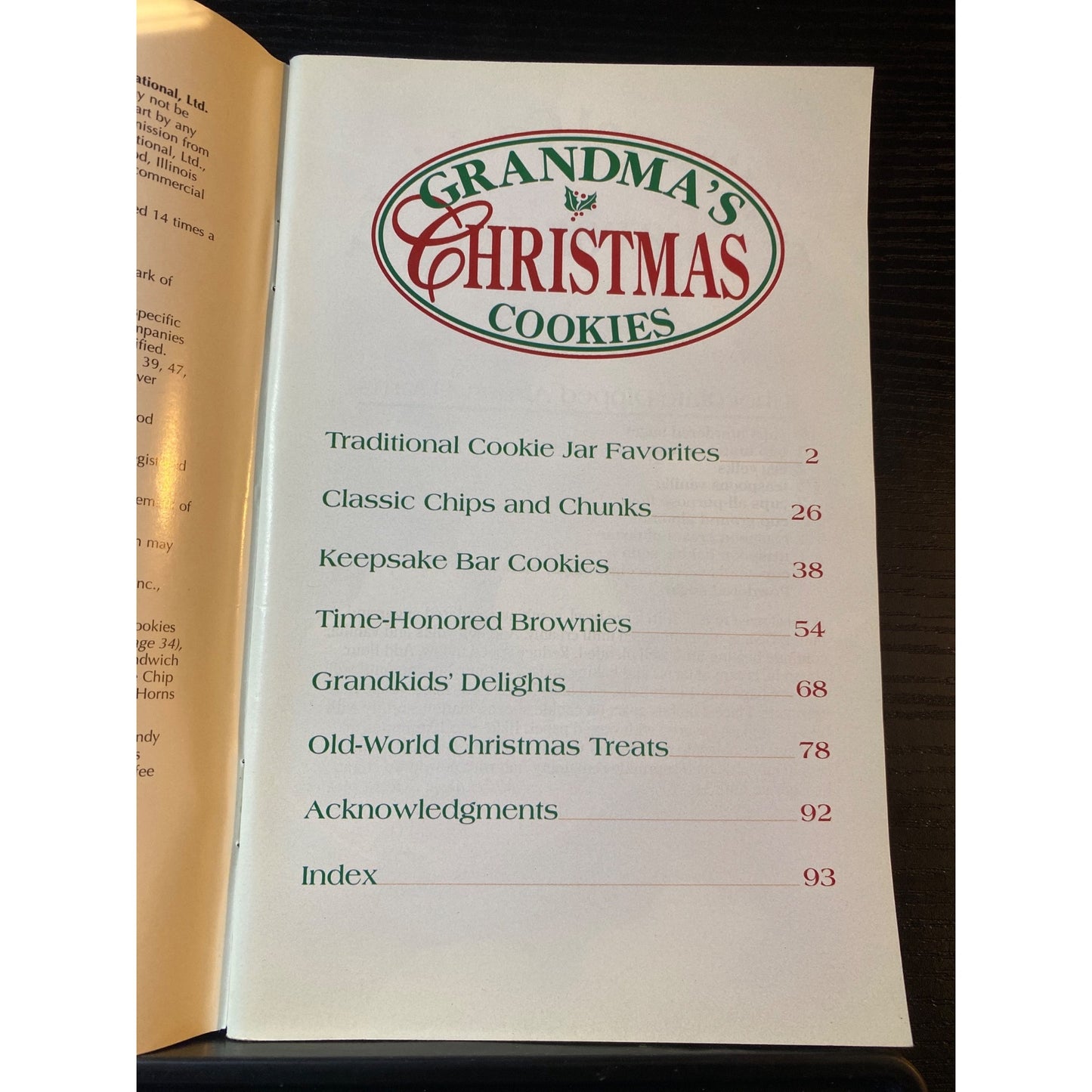 Grandmas Christmas Cookies Cookbook Favorite Brand Name Recipes 1997 Holiday Baking Guide