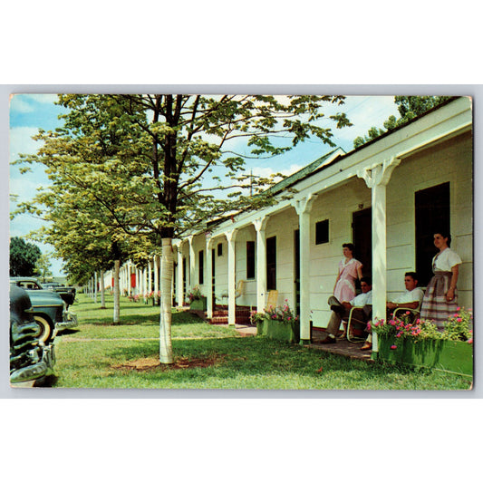 Nashville TN Tennessee Alamo Plaza Courts 1950s Chrome Postcard Unused