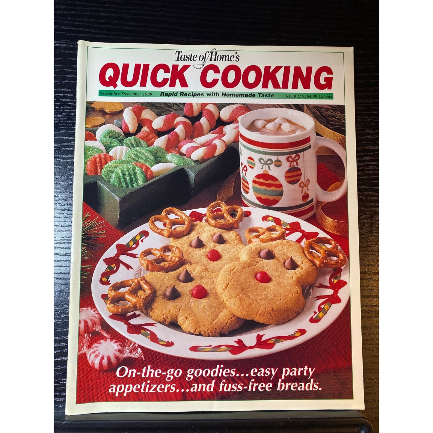 Taste Of Homes Quick Cooking Magazine Nov/December 1999 Festive Holiday Recipes