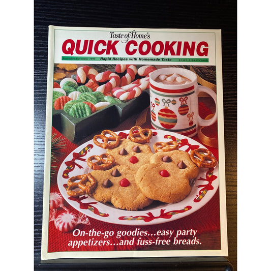 Taste Of Homes Quick Cooking Magazine Nov/December 1999 Festive Holiday Recipes