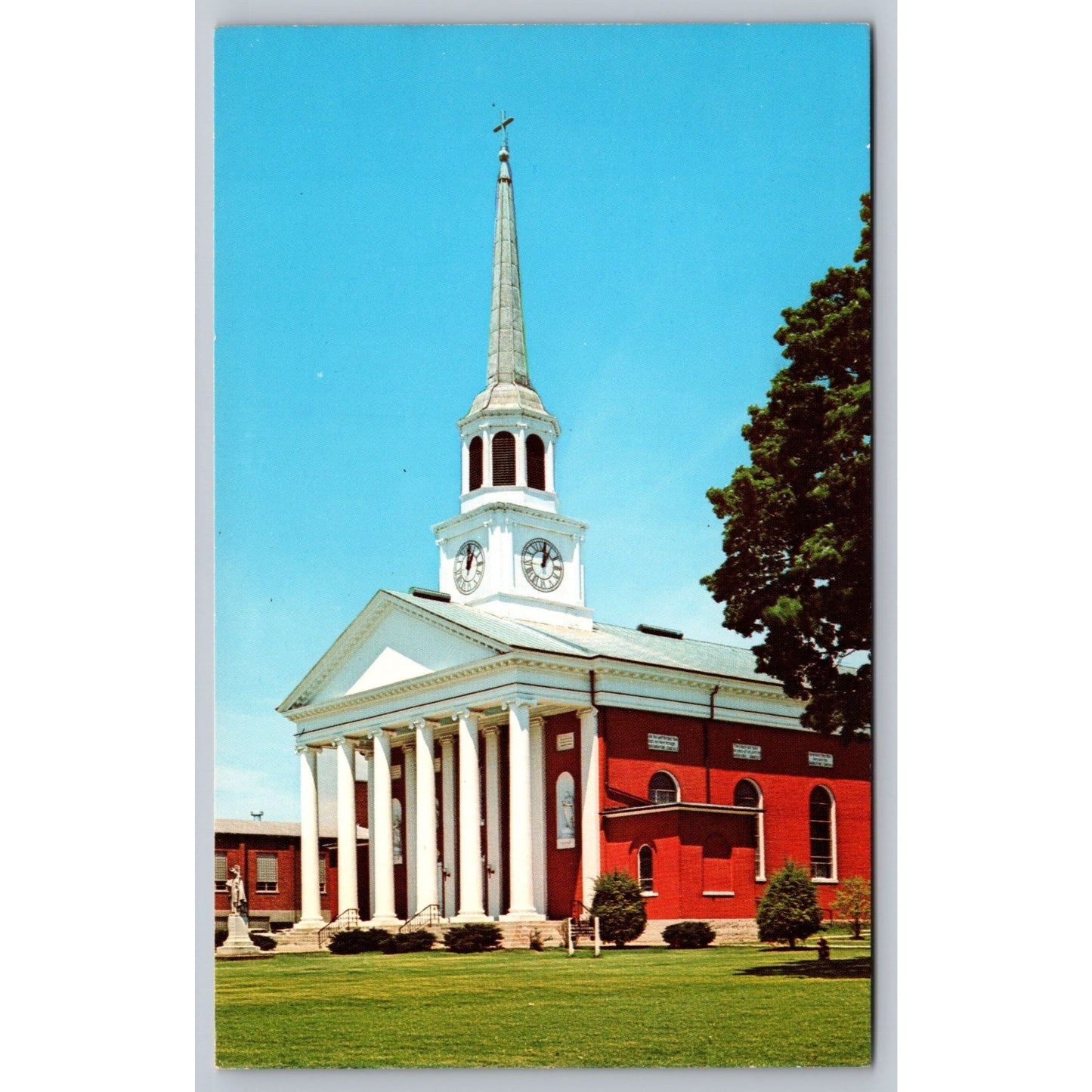 Bardstown KY Kentucky St Joseph Proto-Cathedral Chrome Postcard Marshall Adv Co
